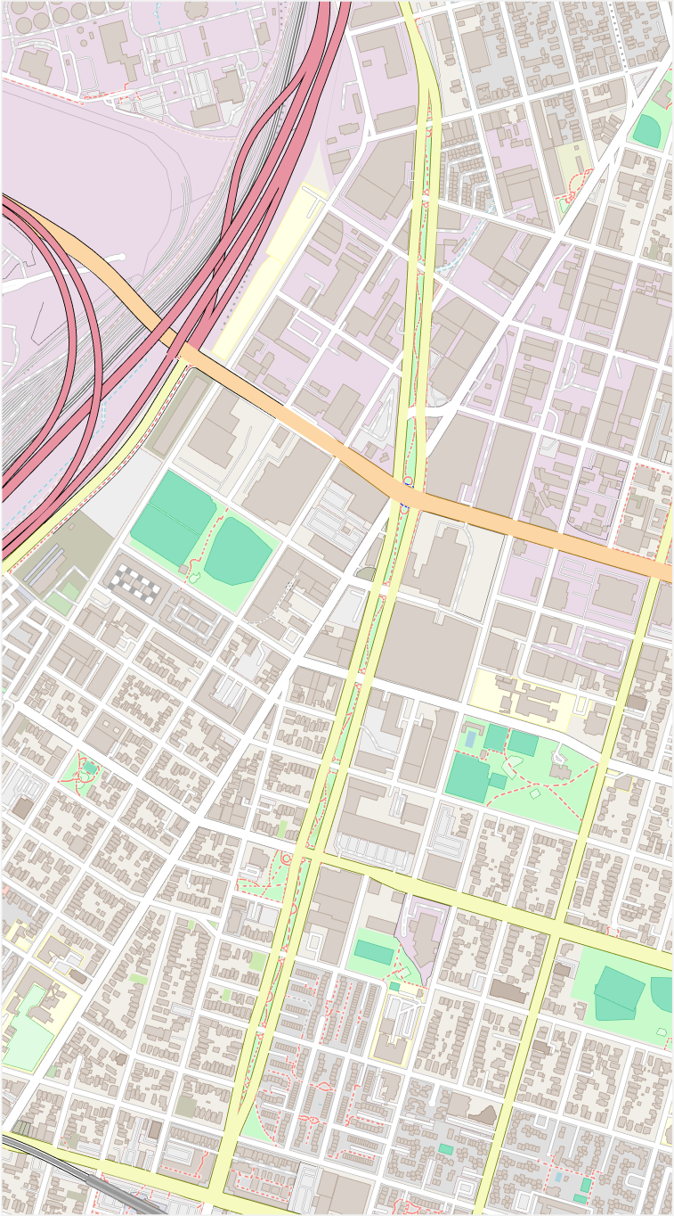 Map of Mandela Parkway showing cleanup locations